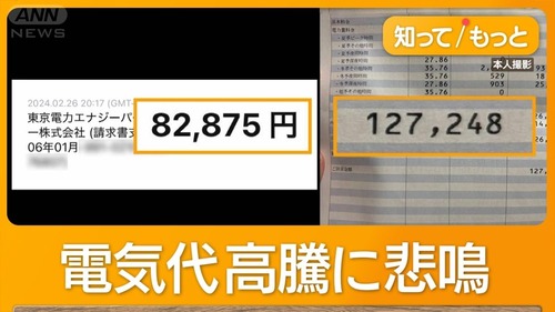 オール電化家庭の電気代　すごい事になってる